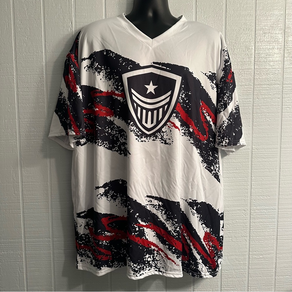 Washington Justice NEU Overwatch League OWL Esports Jersey Red White Blue 4XL